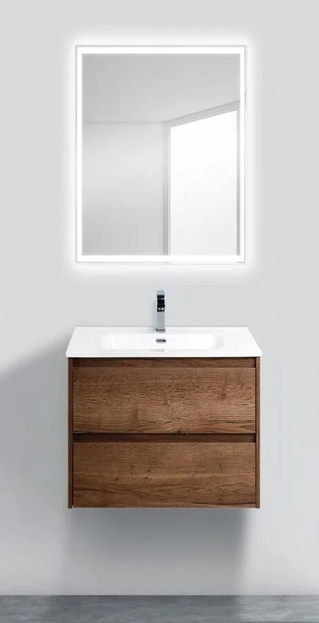 Тумба под раковину подвесная BelBagno Kraft 60 см rovere tabacco - фото 4