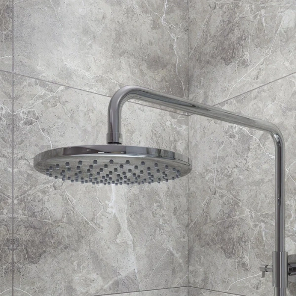 Душевая стойка IDDIS Ray с верхним душем хром, с изливом - фото 5