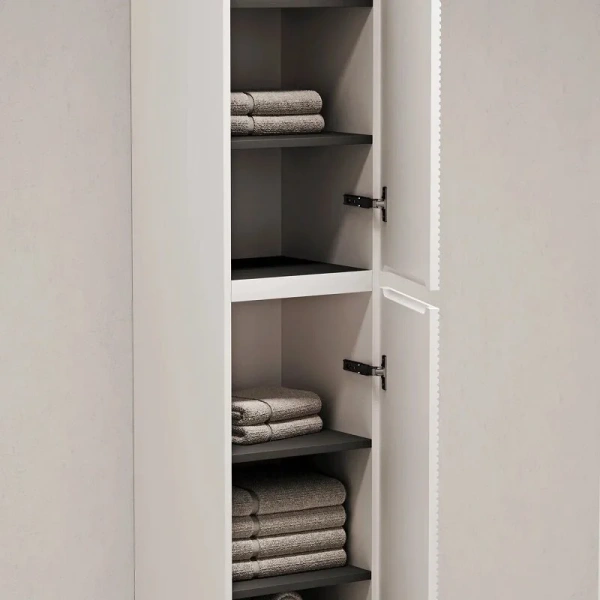 Шкаф-пенал подвесной Sancos Folk 35 см bianco, пристенные, высокие - фото 6