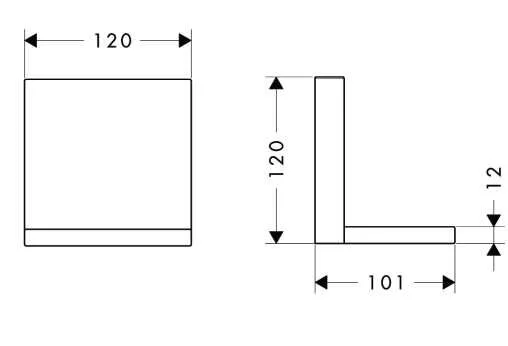 Полочка для ванной Axor Shower Collection 40872000 - фото 2
