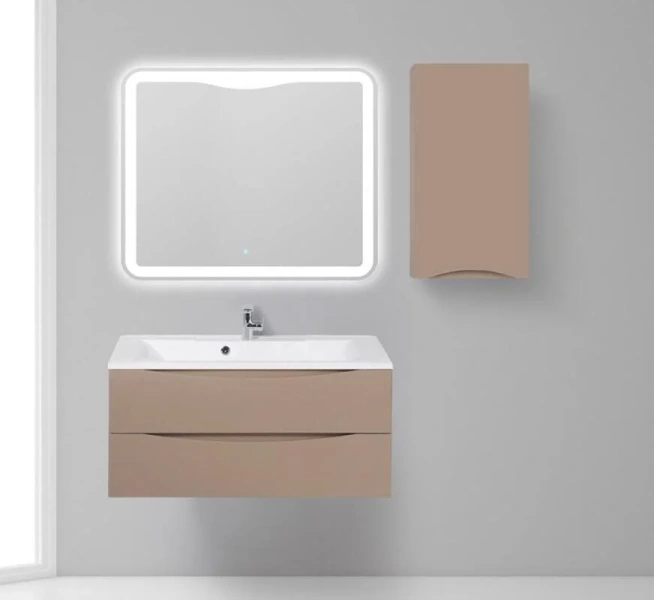 Шкаф подвесной Belbagno Fly-Marino 40 см capucino lucido левосторонний - фото 3