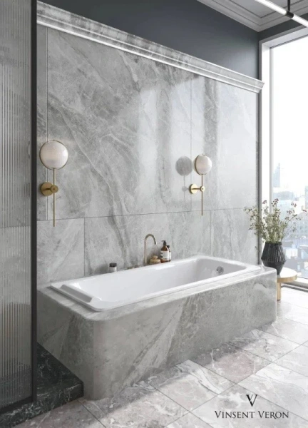 Чугунная ванна Vinsent Veron Italon VIT1707045-AS, 170 x 70 см, с антискользящим покрытием, цвет белый - фото 3