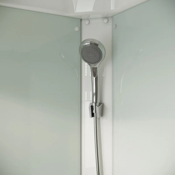 Душевая кабина Niagara Light 90х90 см хром матовый, угловые, недорогие, для дачи, без гидромассажа, c тропическим душем, с крышей - фото 5