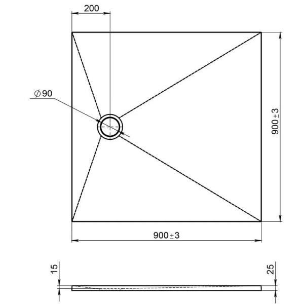 Душевой поддон Jacob Delafon Tolbiac 90x90 см белый - фото 2