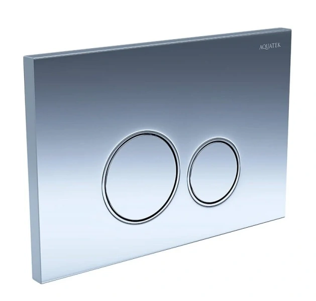 Клавиша смыва Акватек Pneumo S хром глянец - фото 3