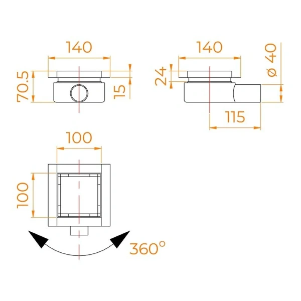 Душевой трап RGW SDR-10 см хром - фото 2