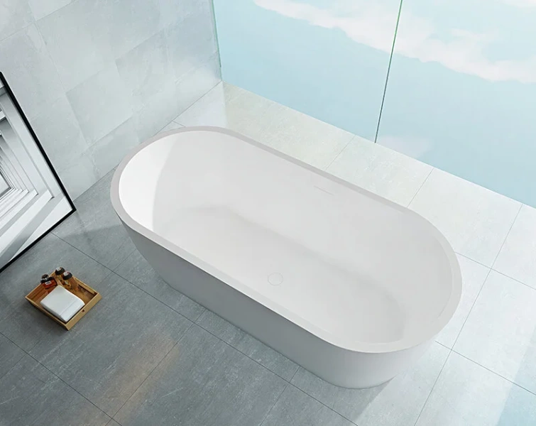 Акриловая ванна Abber 176х80 см отдельностоящая, белые - фото 7