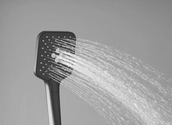 Душевая стойка Vincea Next черная, с термостатом - фото 6