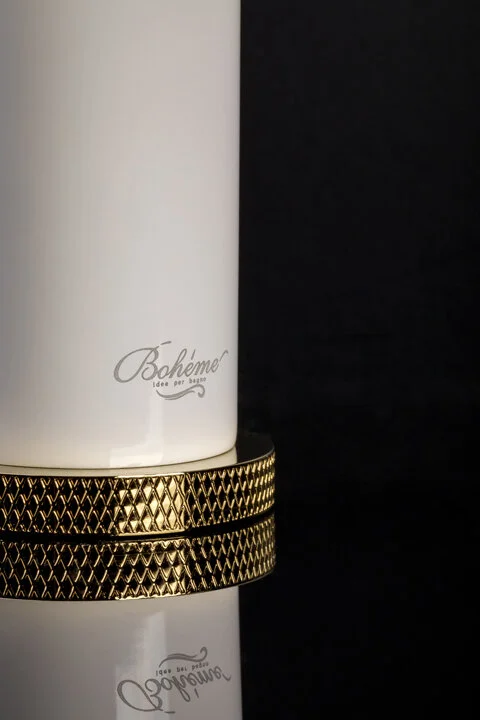 Смеситель для раковины Boheme Stick white diamond gold, современные, hi-tech - фото 3
