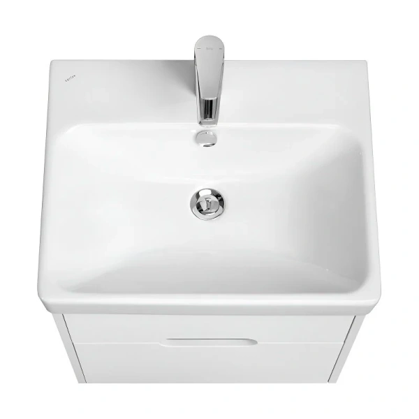 Тумба с раковиной подвесная Акватон Оливия 1A254201OL 55 см с двумя ящиками, 55 см - фото 6