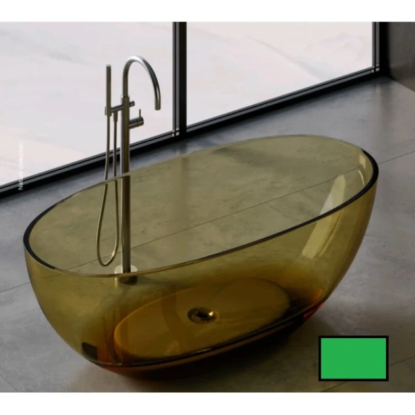 Ванна DEA Design Nature DD8628 1650 R6, 165 х 80 см, полиэфирная смола, цвет classic green - фото 1