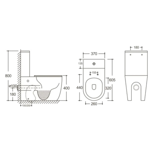 Схема, безободковые, сиденье с микролифтом , с антивсплеском, компакт, низкие - фото 5