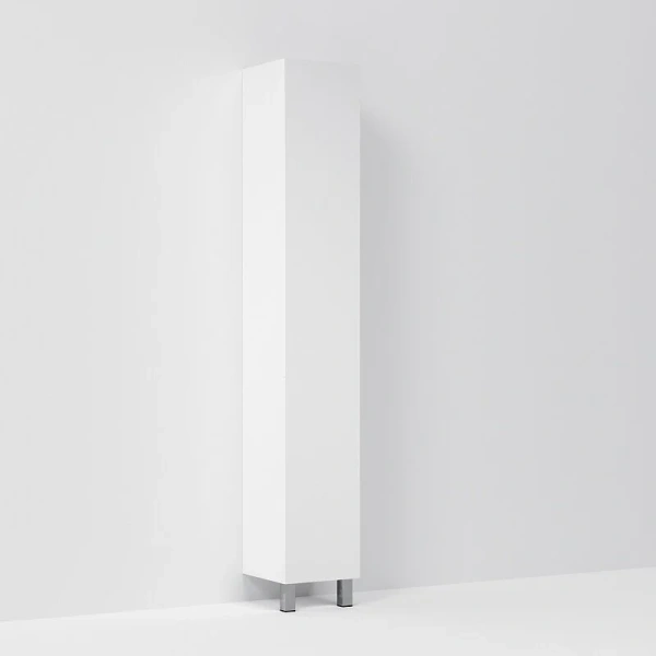 Шкаф-пенал напольный Am.Pm Gem 30 см правый белый глянец - фото 1