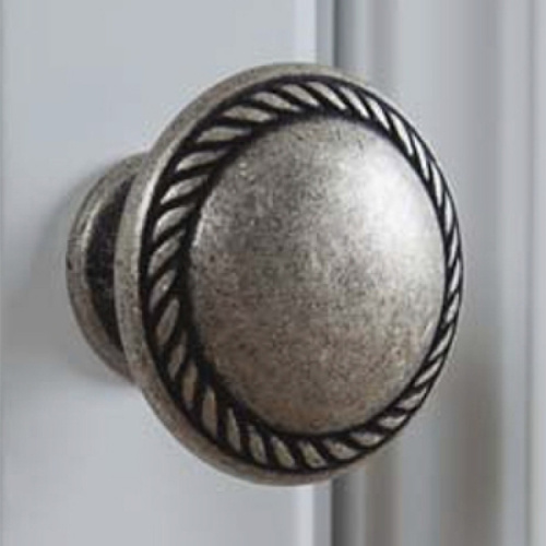 Пенал для ванной, петли справа, цвет слоновая кость матовый, фурнитура состареное серебро, La Beaute Michel index_3 - фото 7