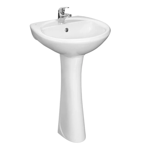 Раковина Santeri Соната 54 см белая, полукруглая, тюльпан - фото 5