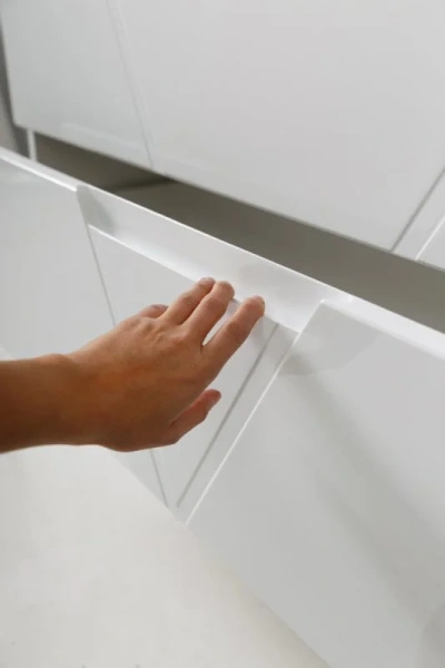 Тумба под раковину подвесная BelBagno Vittoria 100 см bianco lucido, моноблок - фото 5