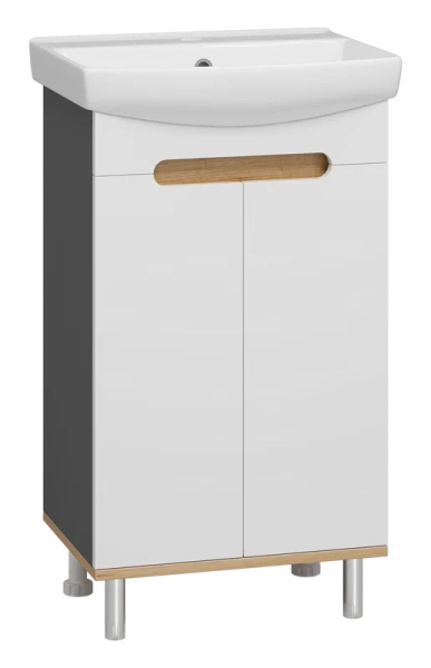 Тумба под раковину напольная Misty Сканди 50 см с дверцами - фото 2