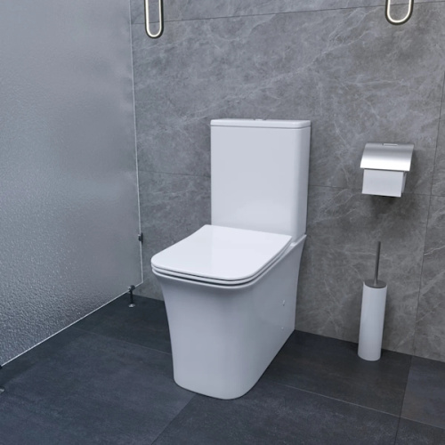 Унитаз компакт Ceruttispa Marmolada белый - фото 3