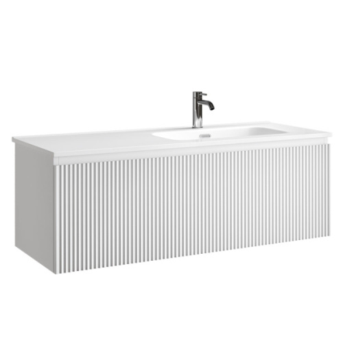 Тумба под раковину подвесная Sancos Snob R 1.0 120 см правая bianco - фото 15