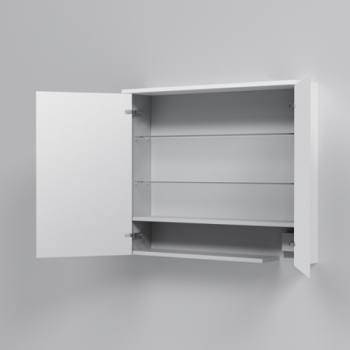 Зеркальный шкаф с подсветкой AM.PM Spirit 80 см белый глянец  - фото 4