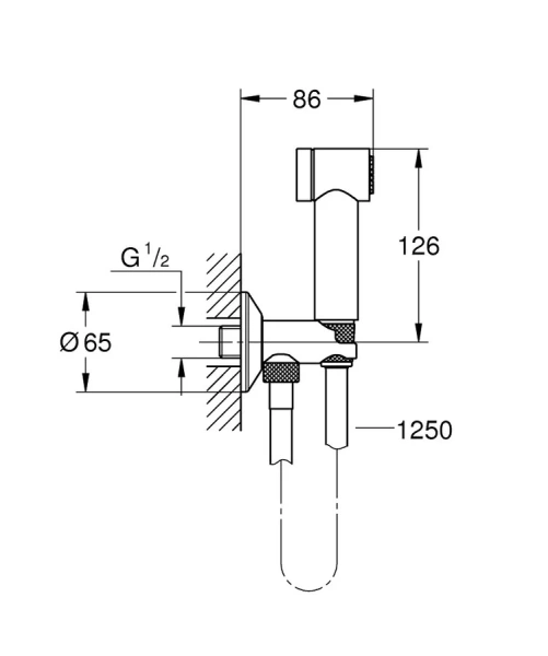 Гигиенический душ GROHE Sena 26329000 - фото 3