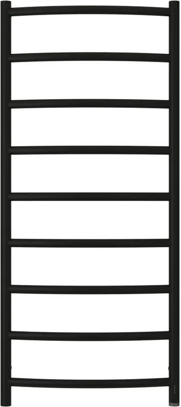 Полотенцесушитель электрический Сунержа Галант 4.0 50х120 см правый, черный матовый, из нержавеющей стали, без полки, неповоротные, с терморегулятором  - фото 6