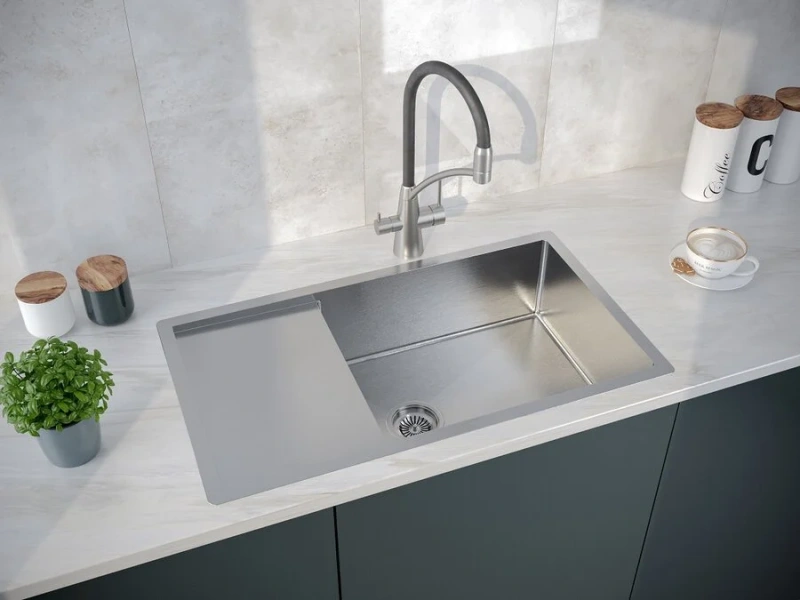 Мойка для кухни Paulmark Wing PM217844 78 см с крылом - фото 4