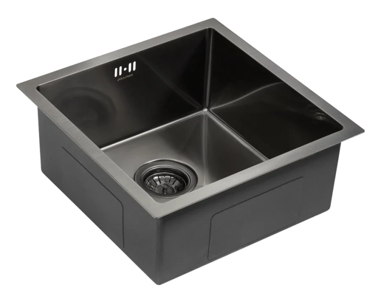 Мойка для кухни Paulmark Gerberg 44 см вороненая сталь - фото 3