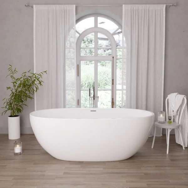 Ванна акриловая Grossman Classic 170x87 см белая - фото 3