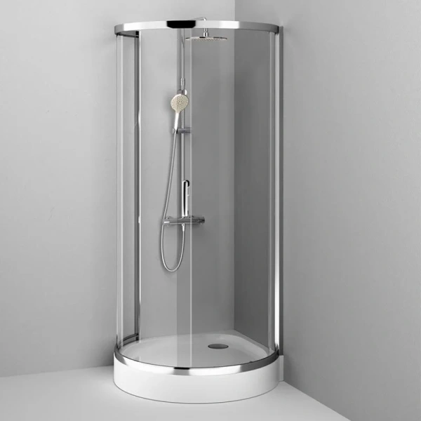 Душевой уголок Am.Pm Like W83G-333-095C 95x95 см профиль хром, раздвижные - фото 6