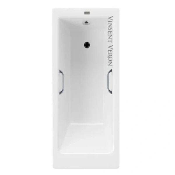 Чугунная ванна Vinsent Veron Tampa VTP1707042H, 170 x 70 см, с отверстиями под ручки, цвет белый - фото 1