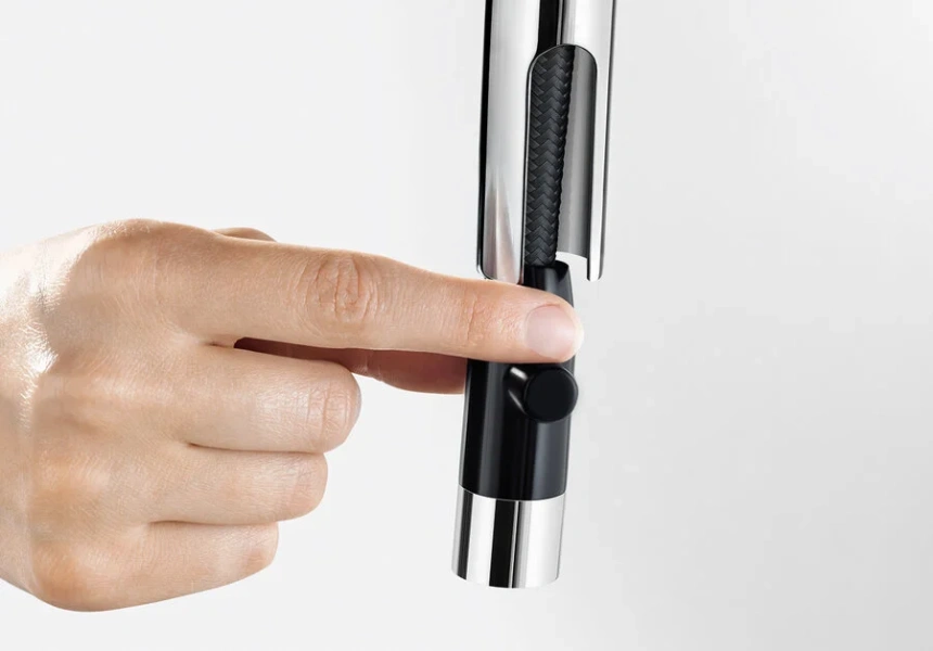 Смеситель для кухни, хром, Blanco Carena-S, высокие, округлая форма - фото 4