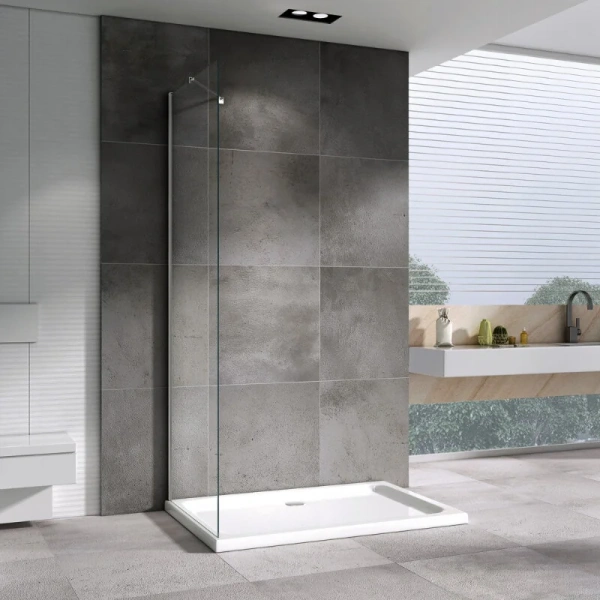 Душевая перегородка Abber Zart 70 см профиль хром - фото 3