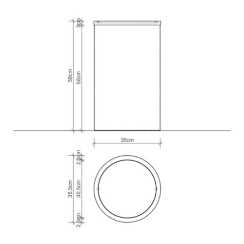Корзина для белья Decor Walther Universal сталь полированная - фото 2