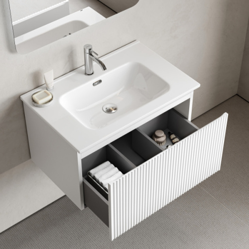 Тумба под раковину подвесная Sancos Snob R 1.0 70 см bianco - фото 4