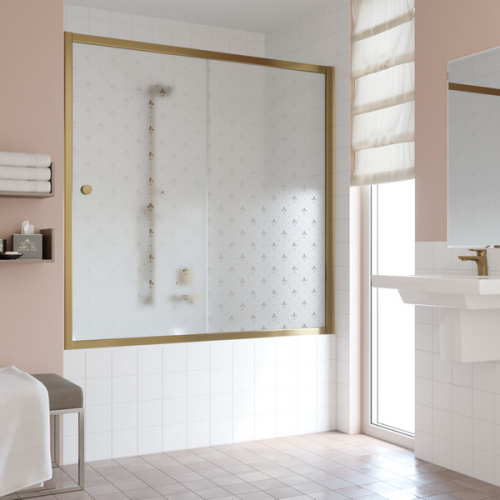 Душевая шторка на ванную стекло флёр-де-лис Vegas-glass ZV 150 R05 L, по запросу - фото 7