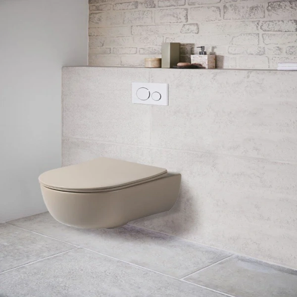 Унитаз подвесной Vincea Evo капучино матовый, без бачка, со скрытым бачком - фото 3