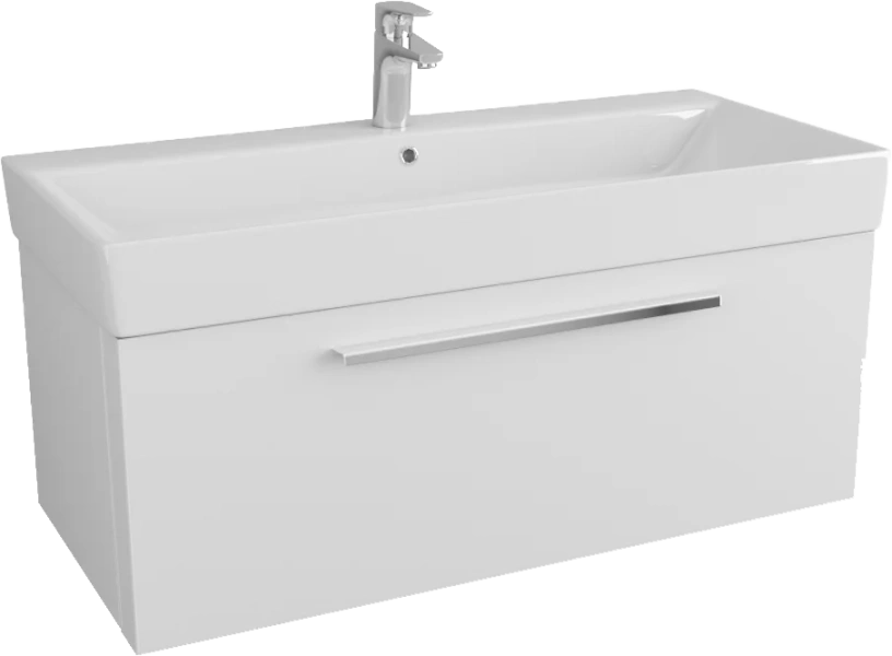 Тумба под раковину подвесная OWL 1975 Ragnar 100 см белая - фото 1