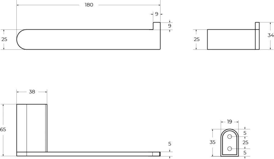 Бумагодержатель Cezares Stylus хром - фото 2