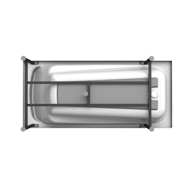 Ванна гидромассажная акриловая Vannesa Massage Роза 169 x 77 см, система баланс хром, прямоугольные - фото 5