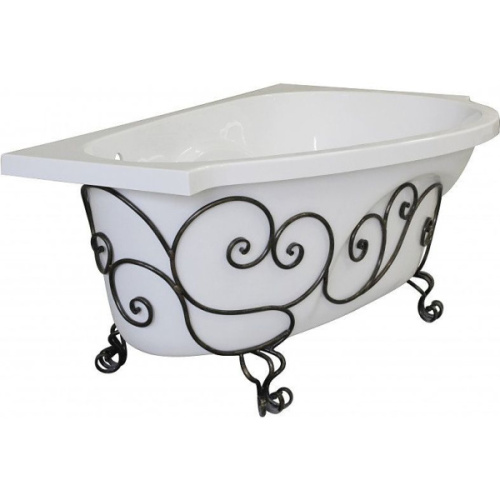 Кованая подставка для ванны Эстет Грация левая - фото 3