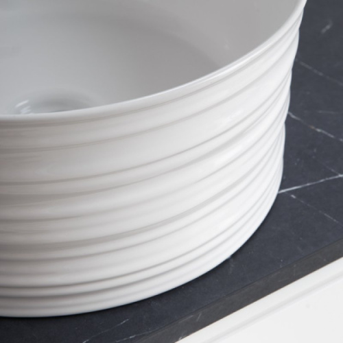 Раковина накладная BelBagno 41 см керамическая, белая, керамические - фото 7