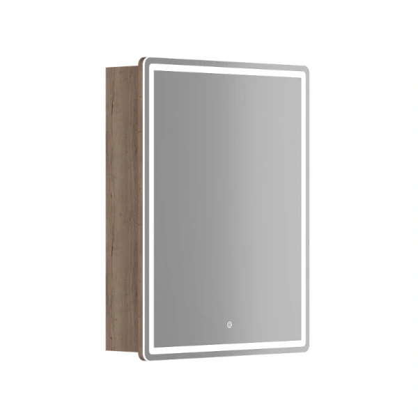 Зеркальный шкаф с подсветкой Sancos Mirror 60 см дуб галифакс - фото 1