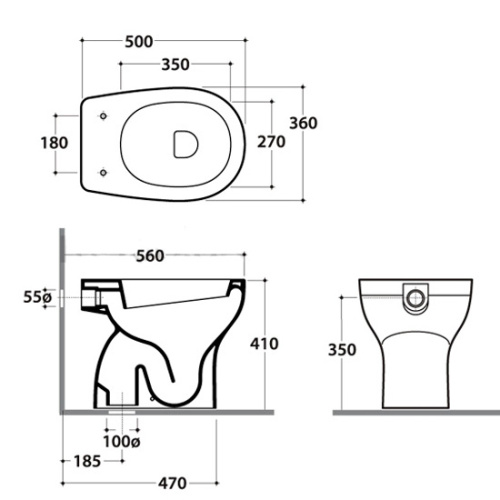 Унитаз напольный Globo Grace GR007 - фото 3