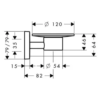 Мыльница для ванной Hansgrohe PuraVida 41502000 - фото 2