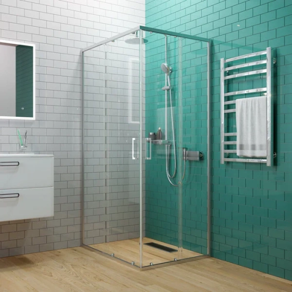 Душевой уголок IDDIS Zodiac 100х80 см глянцевый алюминиевый профиль - фото 2