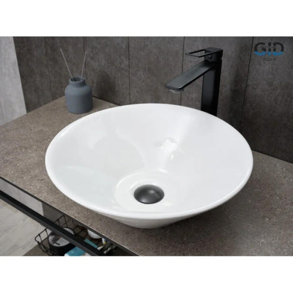 Раковина GID Esfera N9102 42 см белая - фото 3