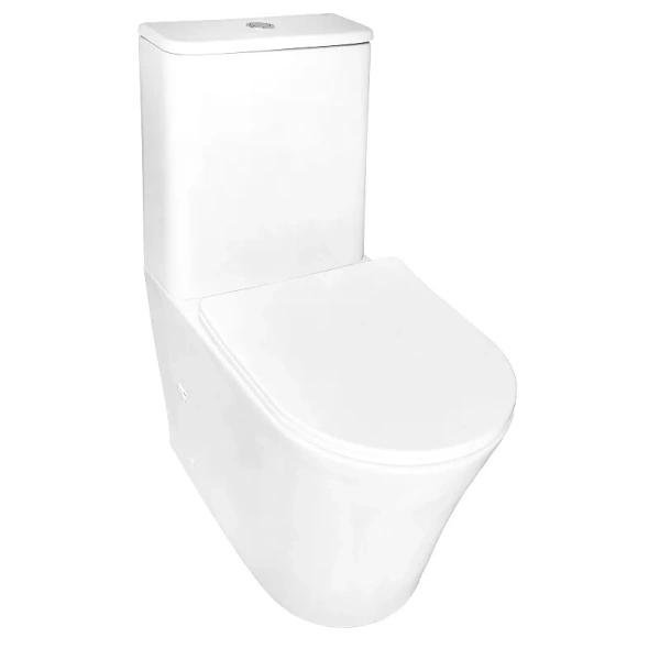 Унитаз компакт Azario Anteo Round белый - фото 3