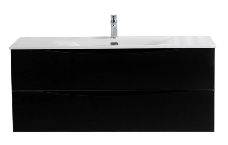 Тумба под раковину подвесная BelBagno Marino-Cer-N 120 см Nero Lucido