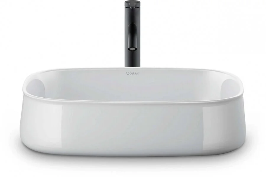 Раковина Duravit Zencha 55 см белый глянцевый, в форме чаши, прямоугольной формы - фото 5